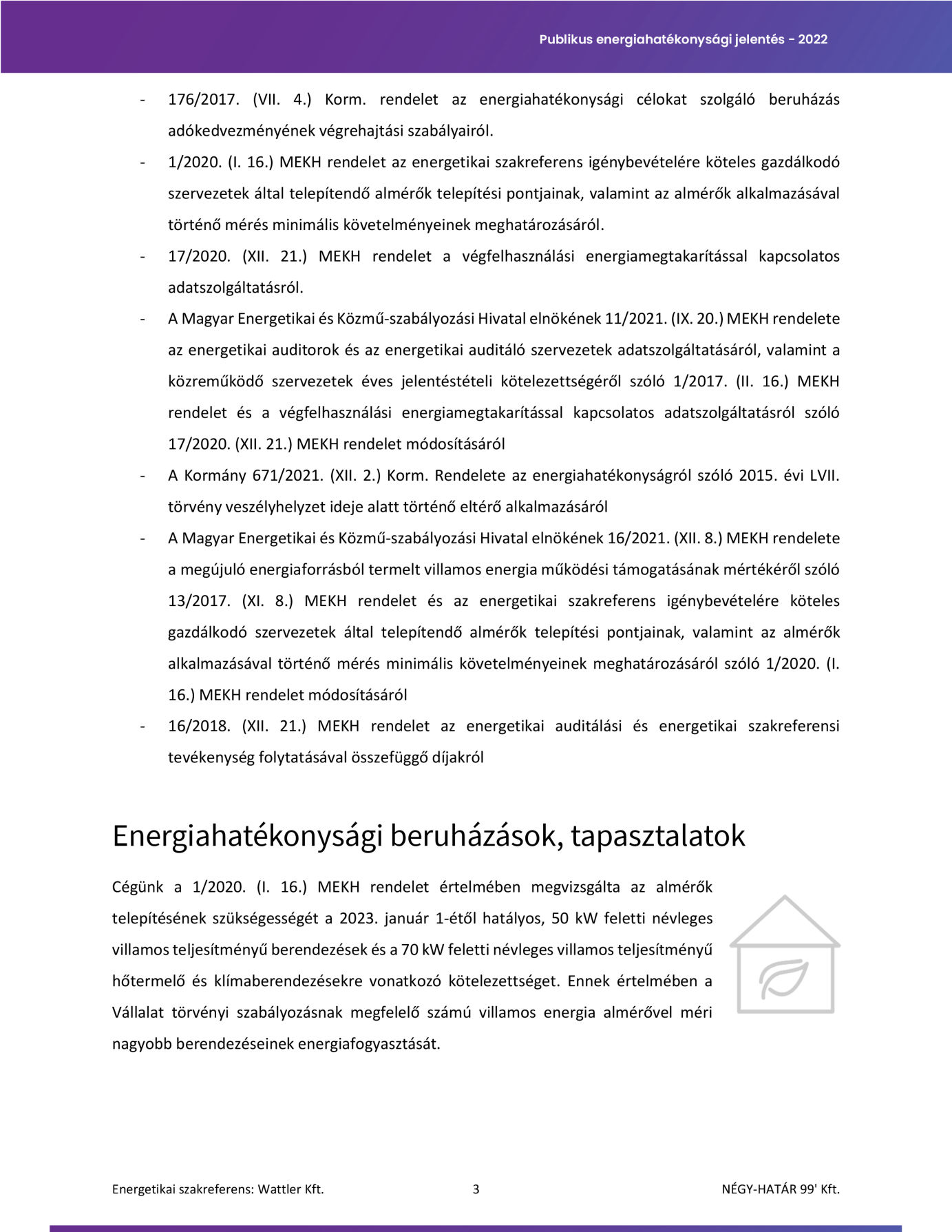 energetikai referencia