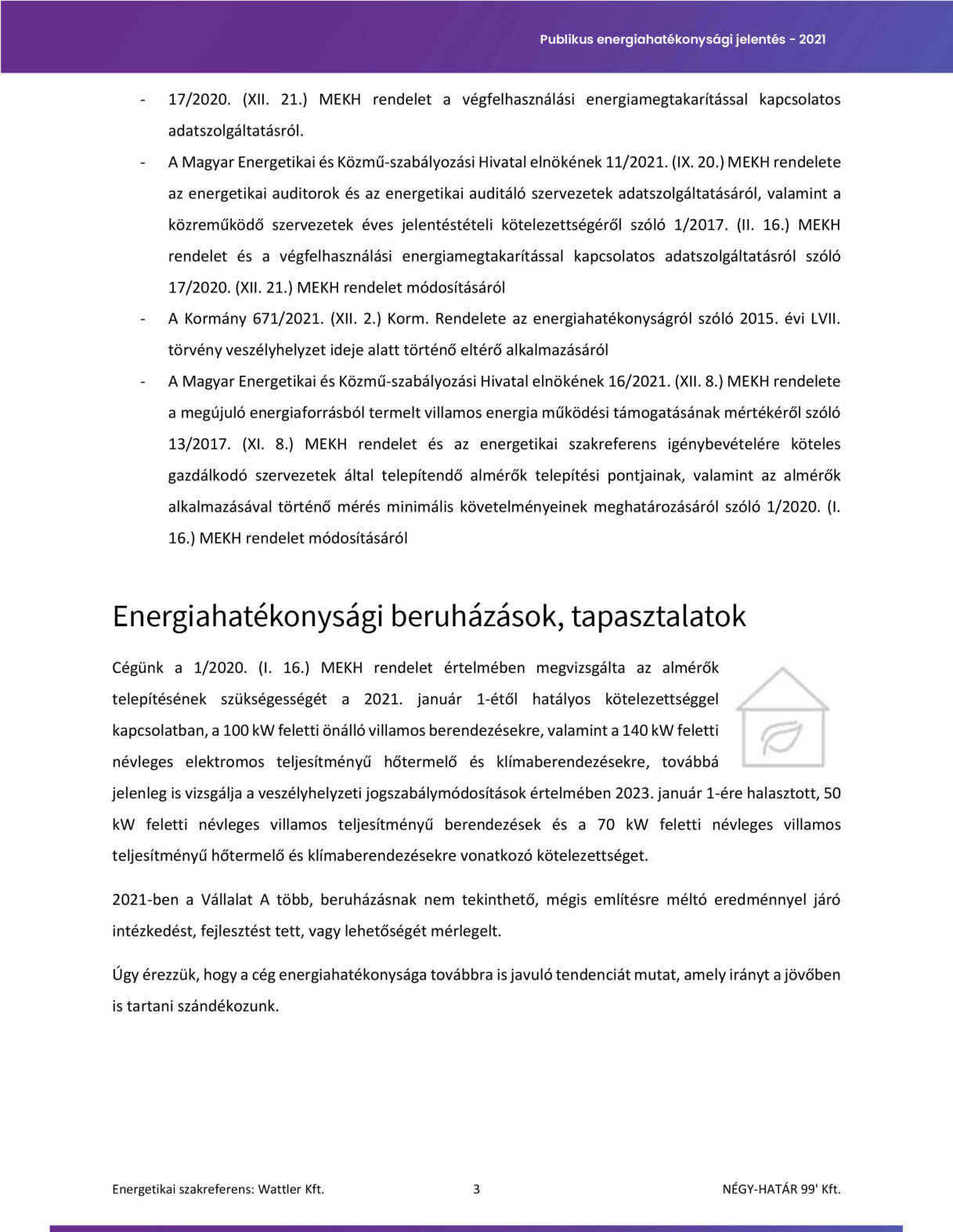 energetikai referencia